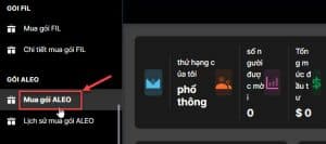 Cách mua gói đào ALEO token
